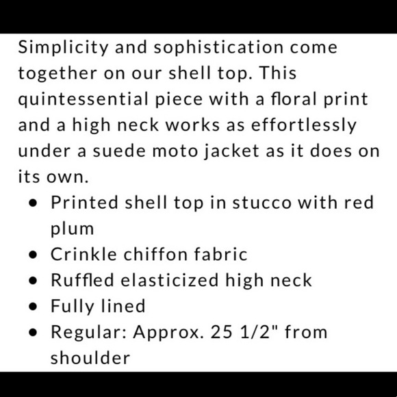 WHBM floral shell shirt - Picture 4 of 4